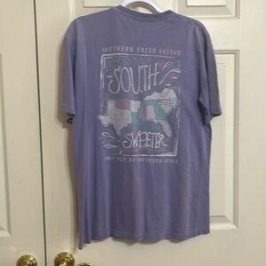 Purple Southern Fried Cotton Tee Shirt
